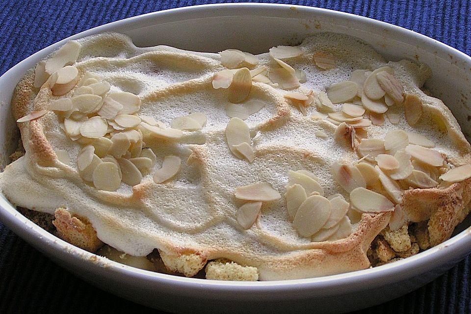 Pfirsich - Baiser - Gratin