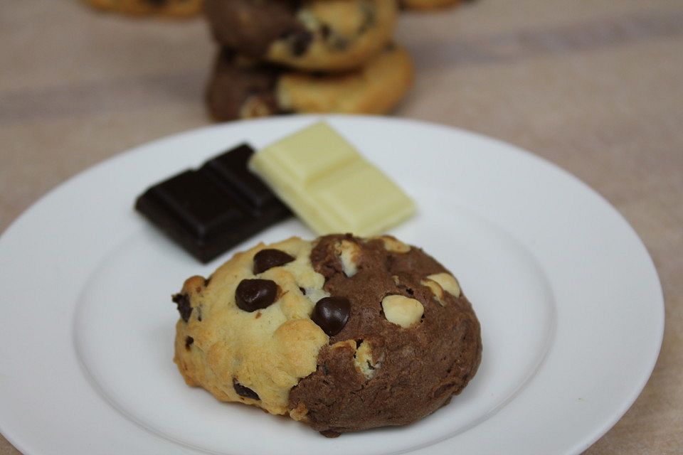 Double Chocolate Chip Cookies