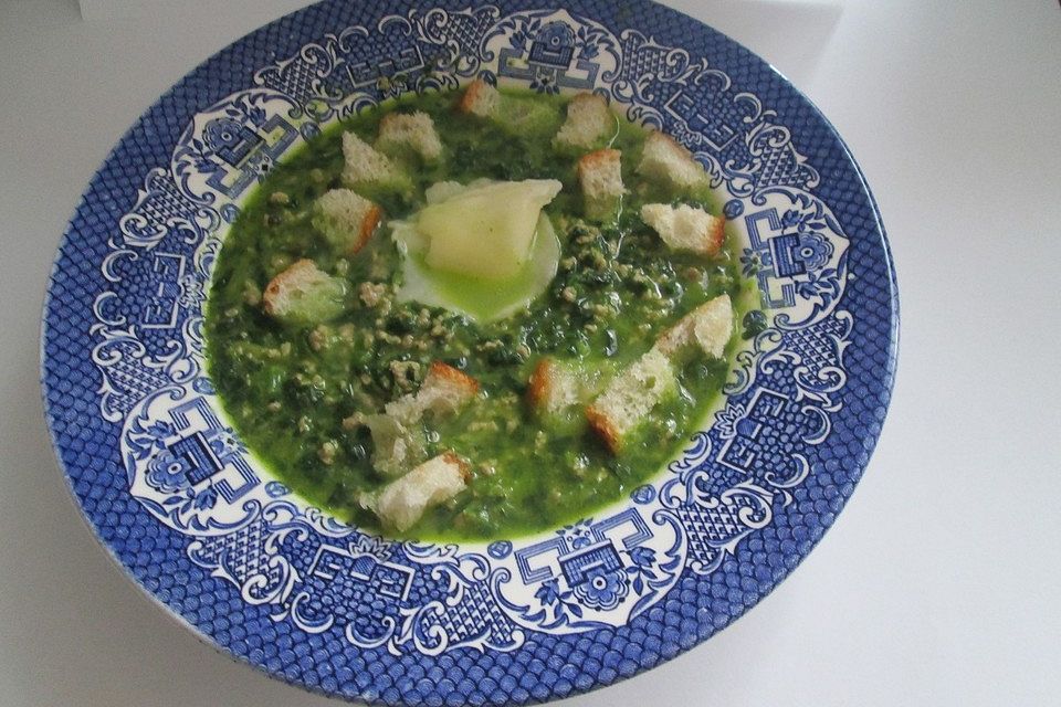 Käse-Spinat-Suppe