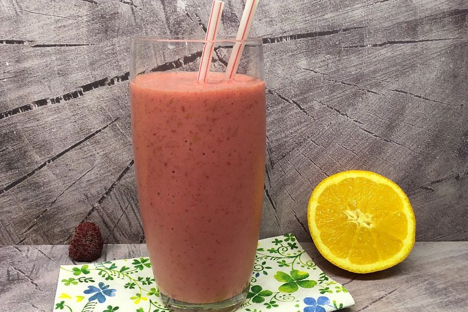 Himbeer-Orangen-Smoothie