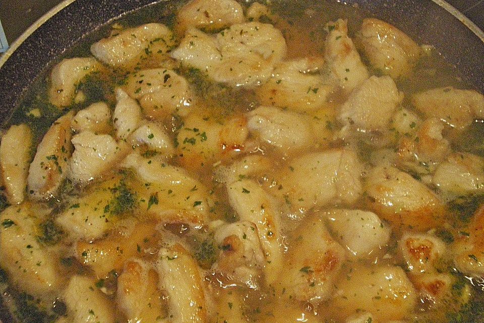 Hühnchen in Knoblauch