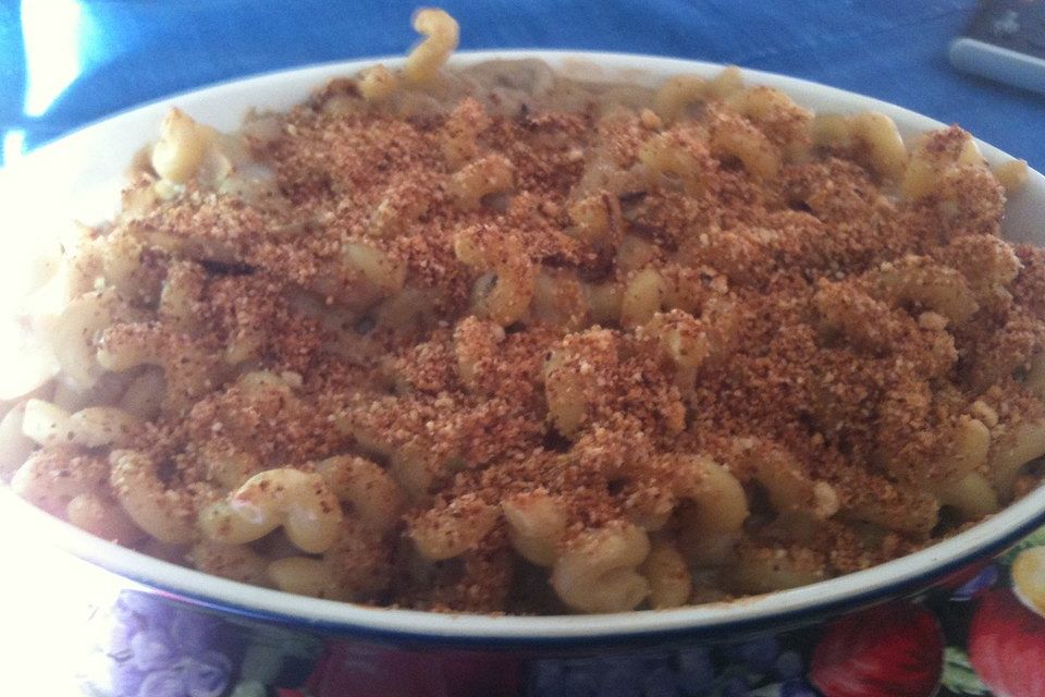 Mac'n'Cheese mit karamellisierten Zwiebeln