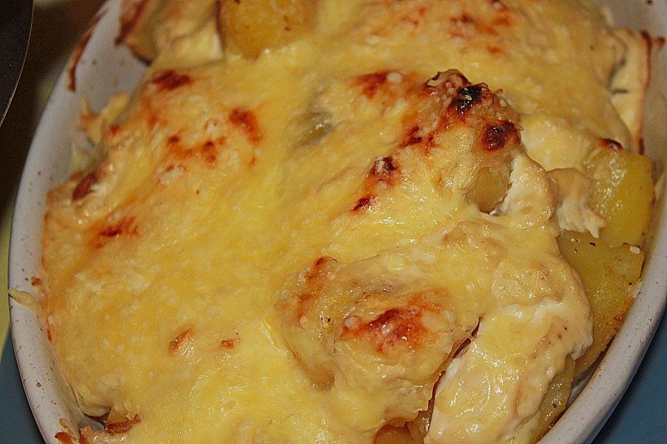 Schmandkartoffeln mit Bergkäse