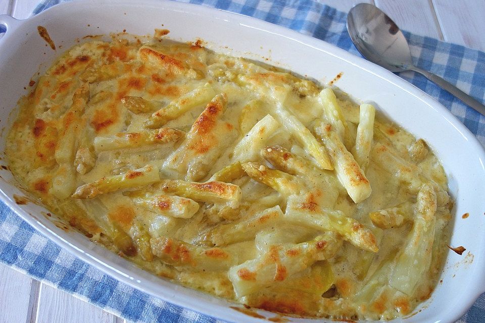 Kartoffel-Spargel-Gratin