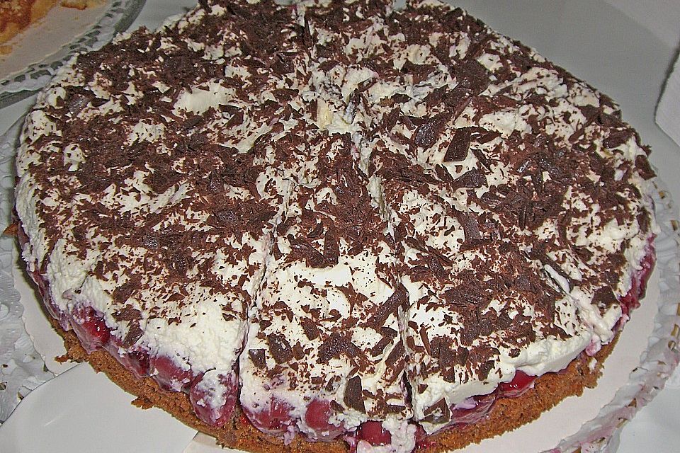 Kirsch - Schokoladen - Torte