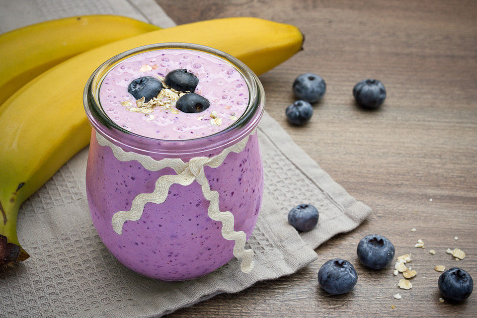 Blaubeer-Muffin-Smoothie