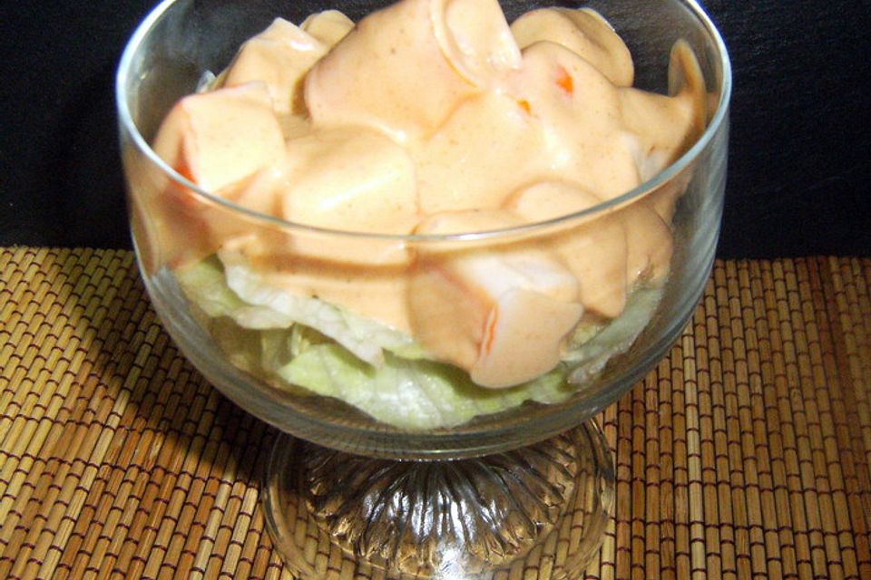 Surimi Salat - Krebsfleischimitat Cocktail