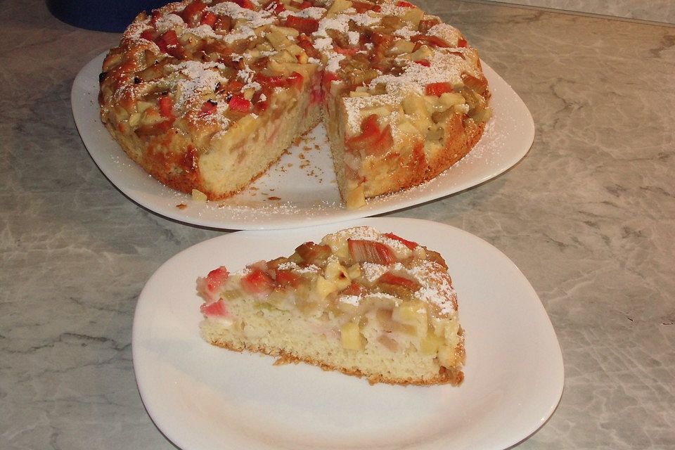 Finnischer Rhabarberkuchen