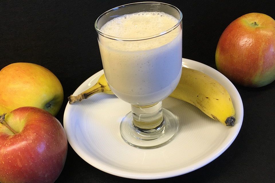 Apfel-Bananen-Drink