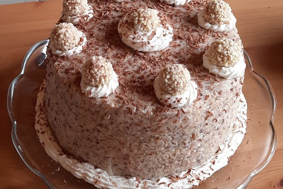 Kleine Giotto-Sahne-Torte