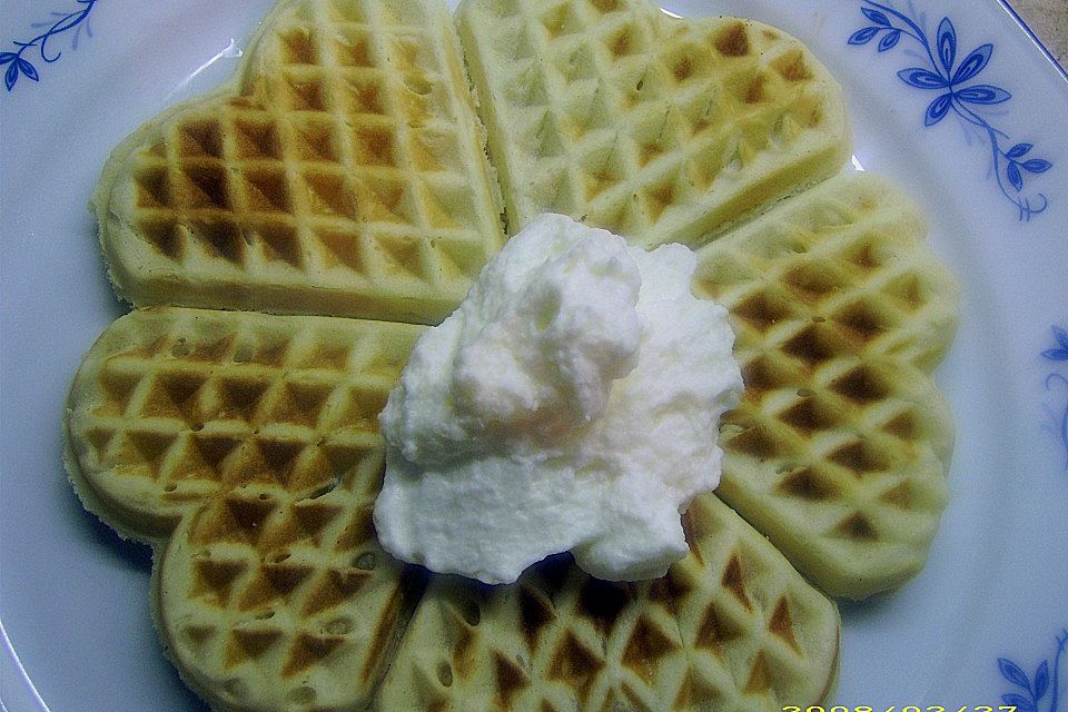 Creme fraiche - Waffeln