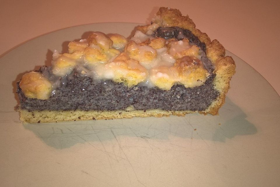 Schneller Mohnkuchen mit Streuseln