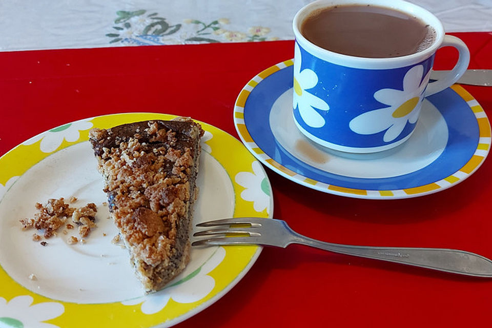 Schneller Mohnkuchen mit Streuseln