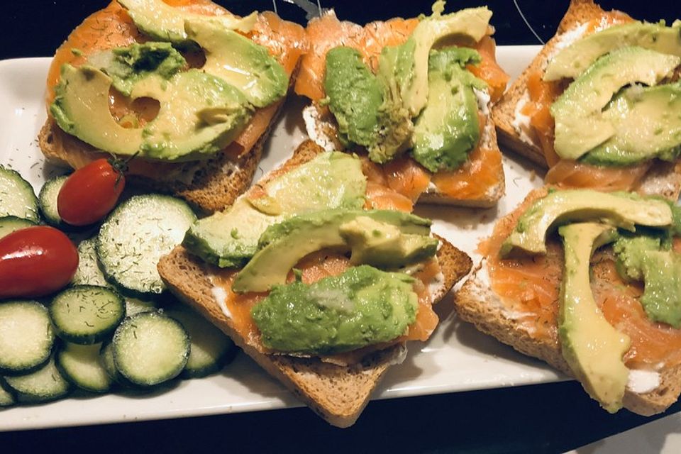 Lachs-Avocado-Toast