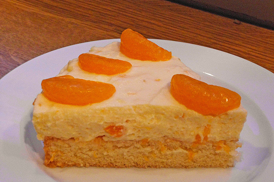 Schüttelkuchen mit Paradiescreme