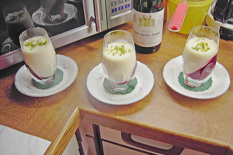 Panna Cotta mit Beerensoße