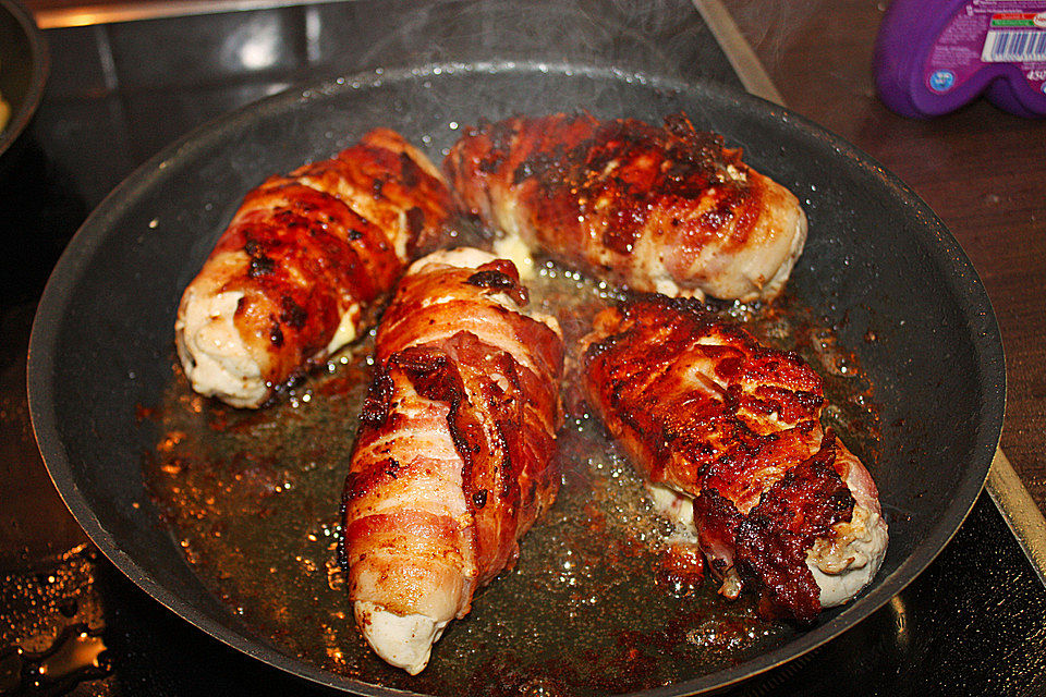 Hähnchenbrustfilet im Schinkenmantel