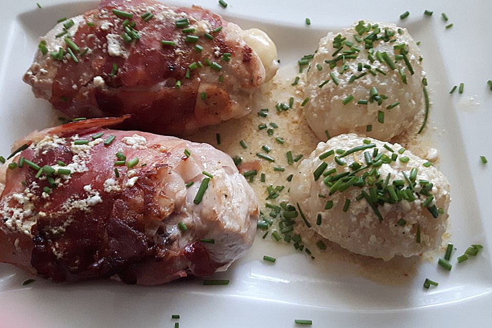 Hähnchenbrustfilet im Schinkenmantel