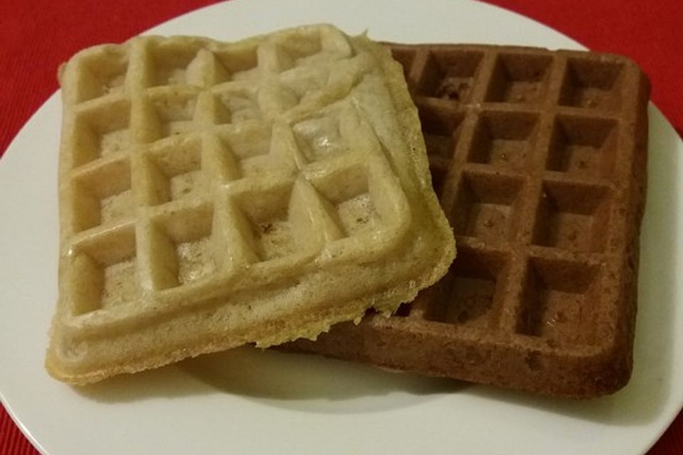 Glutenfreie, vegane Waffeln