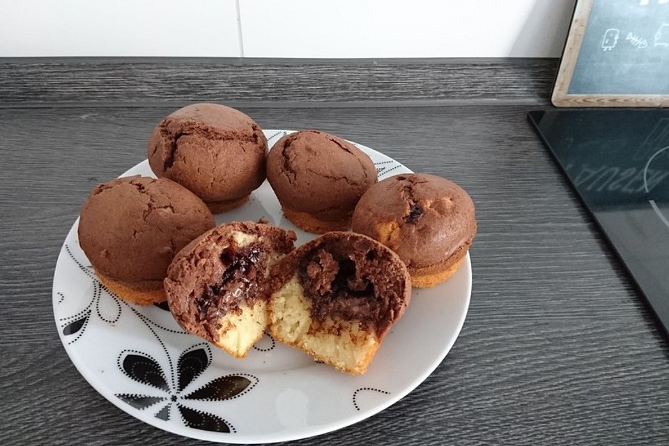 Marmor-Nutella Muffins