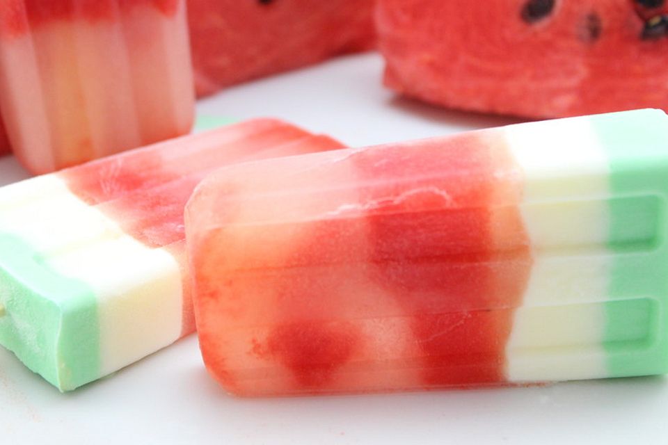 Wassermelonen Popsicles