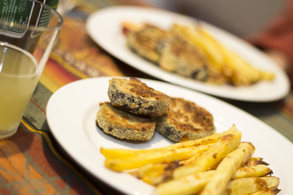 Auberginenschnitzel