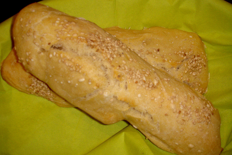 Baguette-Brötchen