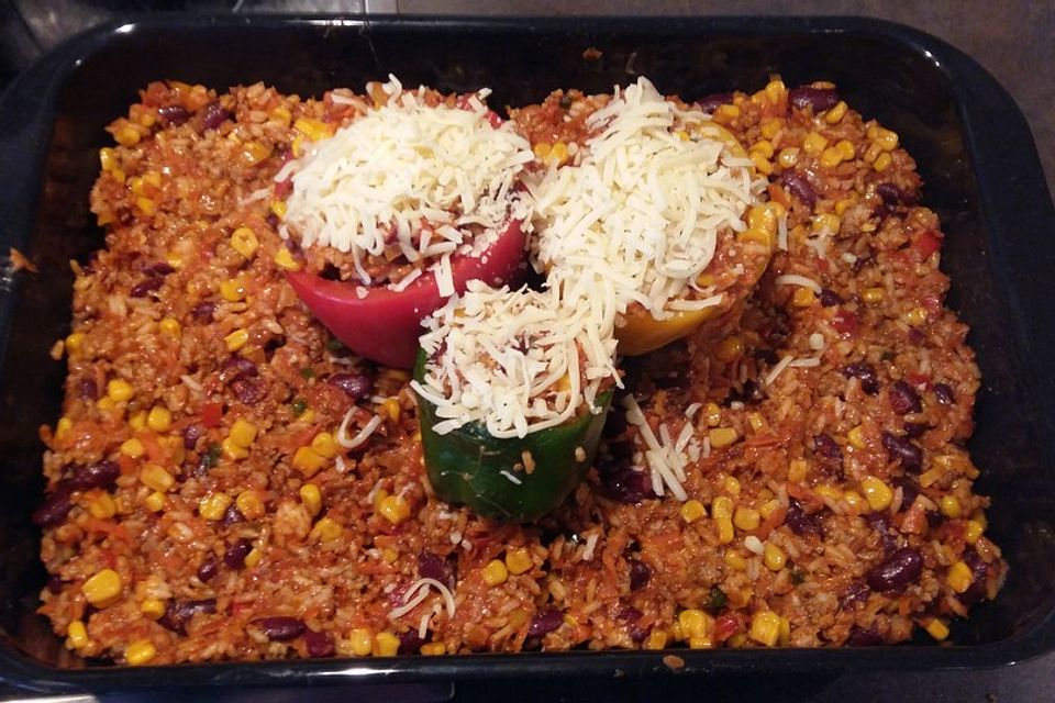 Gefüllte Paprika – Mexican Style