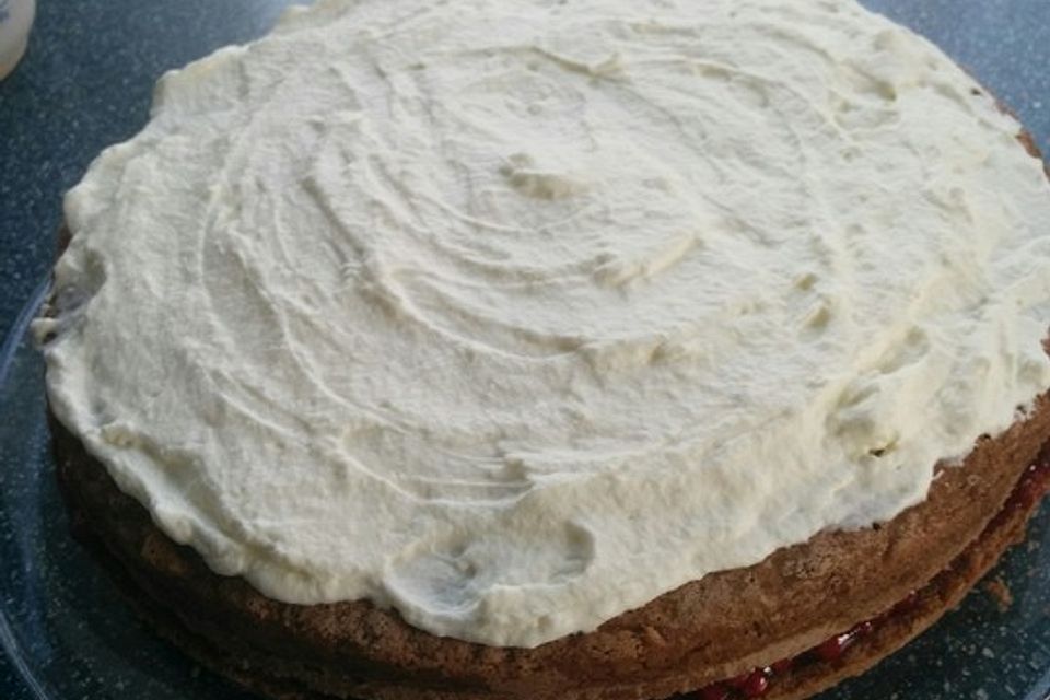 Leckere Torte mit Rum