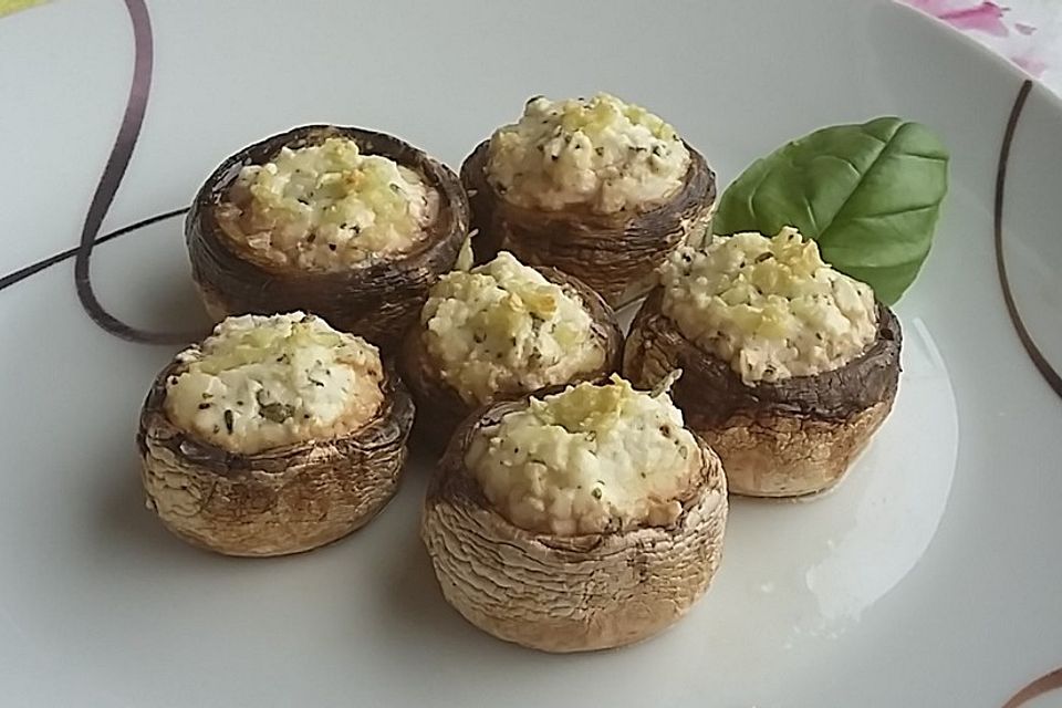 Gefüllte Champignons mit Feta