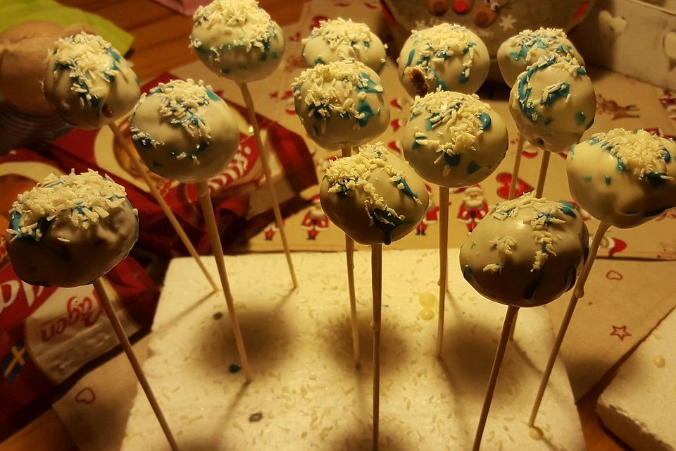 Cake Pops Schneebälle