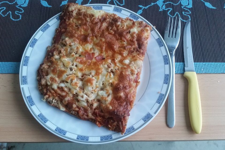 Vollkorn-Kleie-Pizza