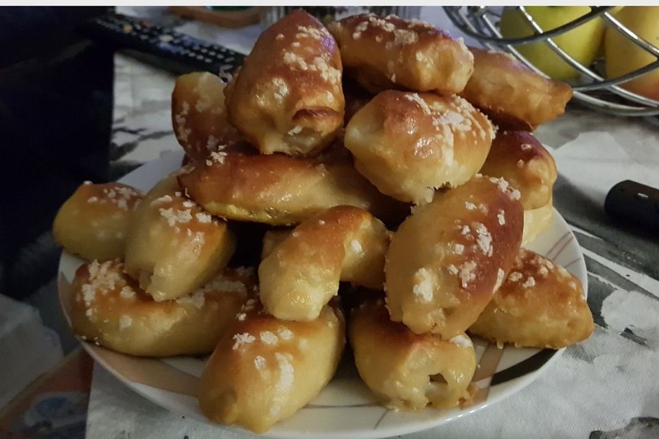 Weißwurst im Brezelteig