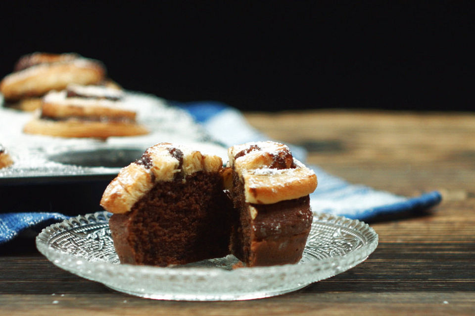 Zimtschnecken-Schoko-Muffins