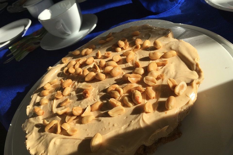 Erdnussbutter-Torte ohne Backen