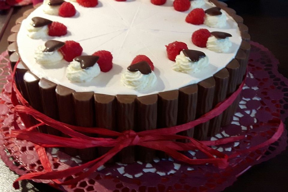 Himbeer Sahne Torte