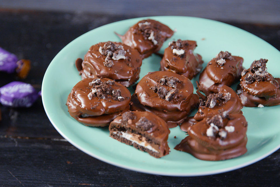 Oreo-Pralinen mit Karamell