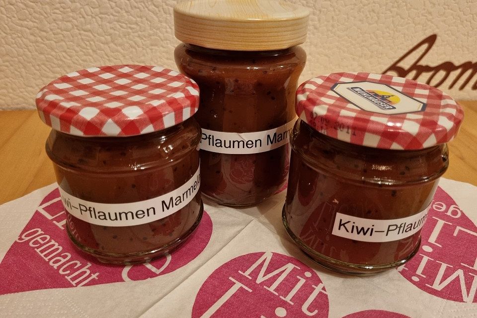 Kiwi - Pflaumen - Marmelade