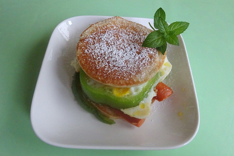 Pancake-Frühstücks-Burger