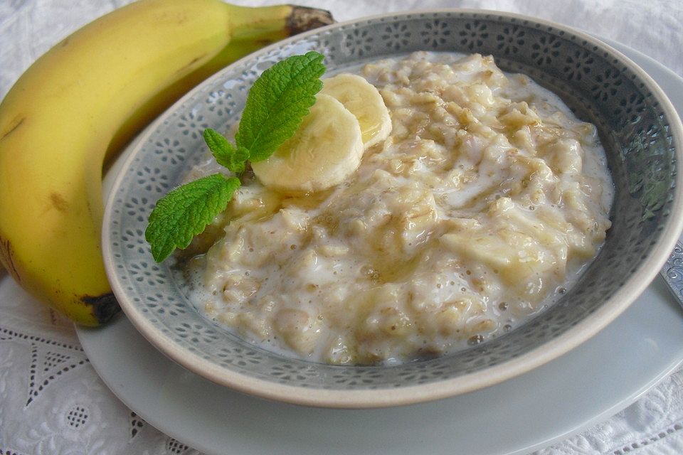 Honig-Bananen-Porridge