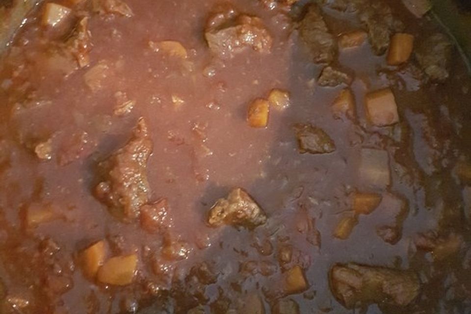 Gulasch aus dem Ofen