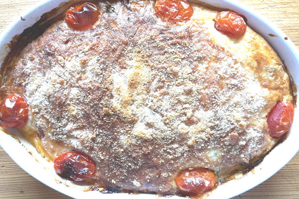 Zucchini-Gratin mit Kritharaki