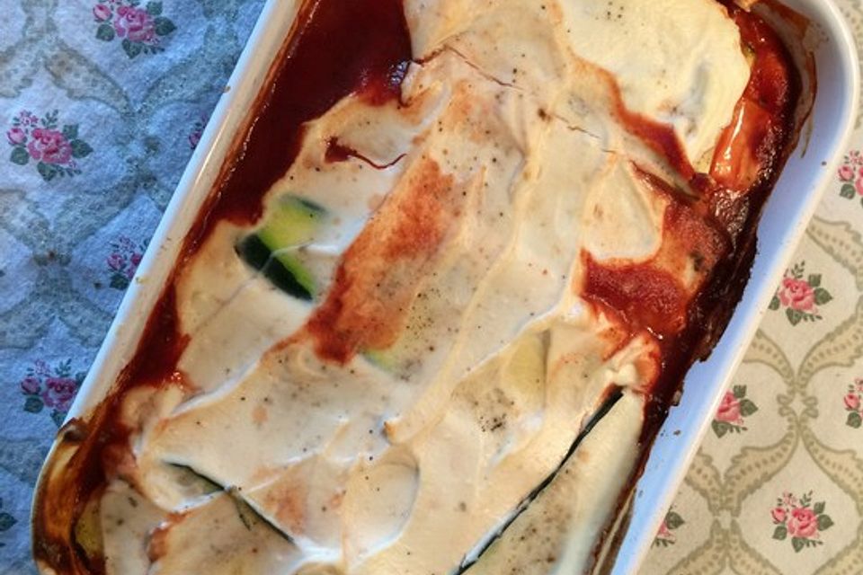 Zucchini-Ricotta-Lasagne