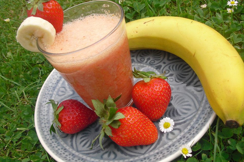 Erdbeer-Bananen-Smoothie