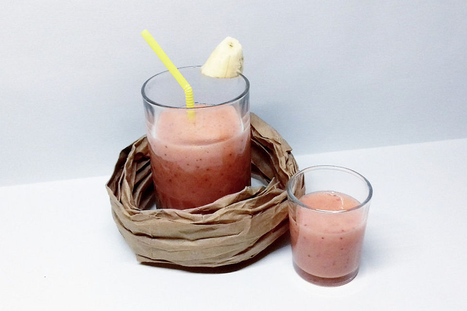 Erdbeer-Bananen-Smoothie