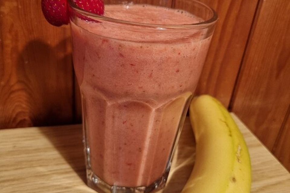 Erdbeer-Bananen-Smoothie