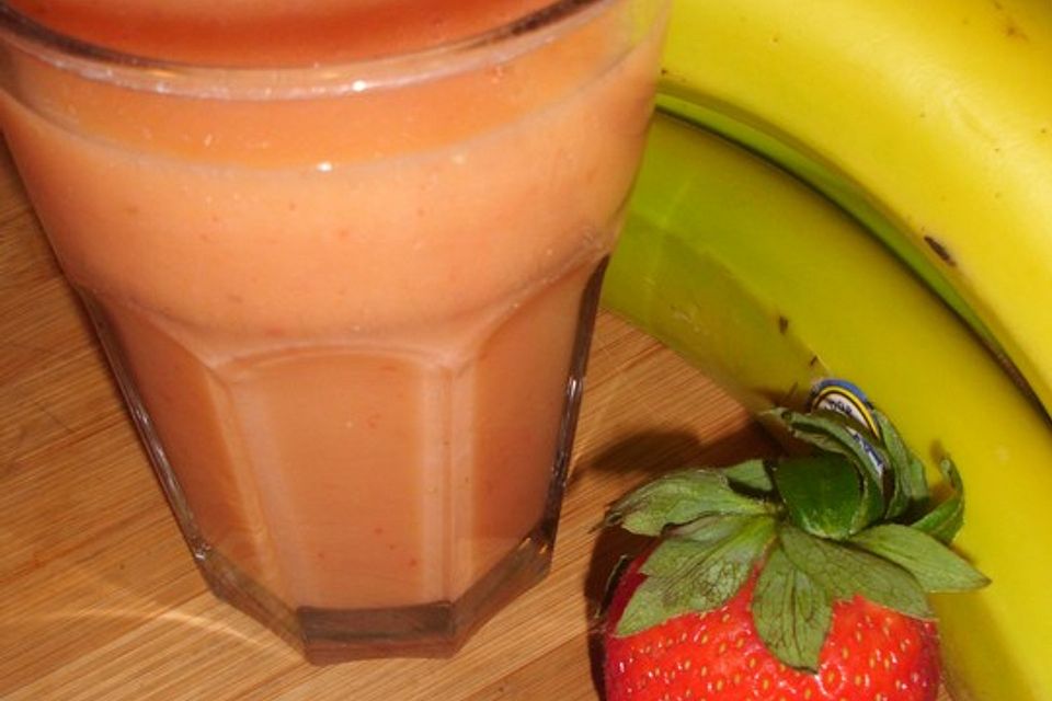 Erdbeer-Bananen-Smoothie