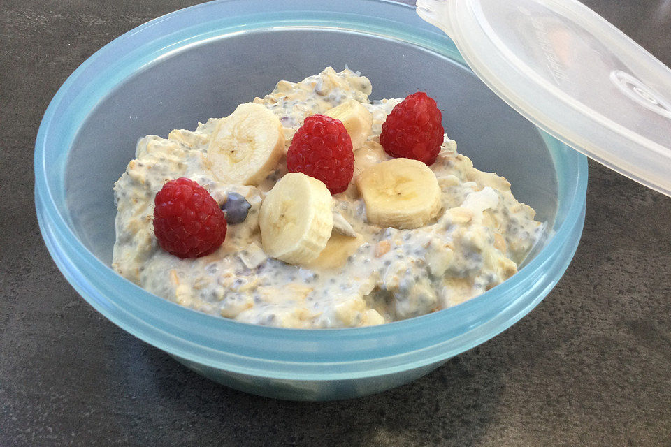 Overnight-Oats mit Obst