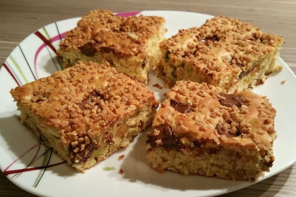 Haselnusskuchen mit Nougat