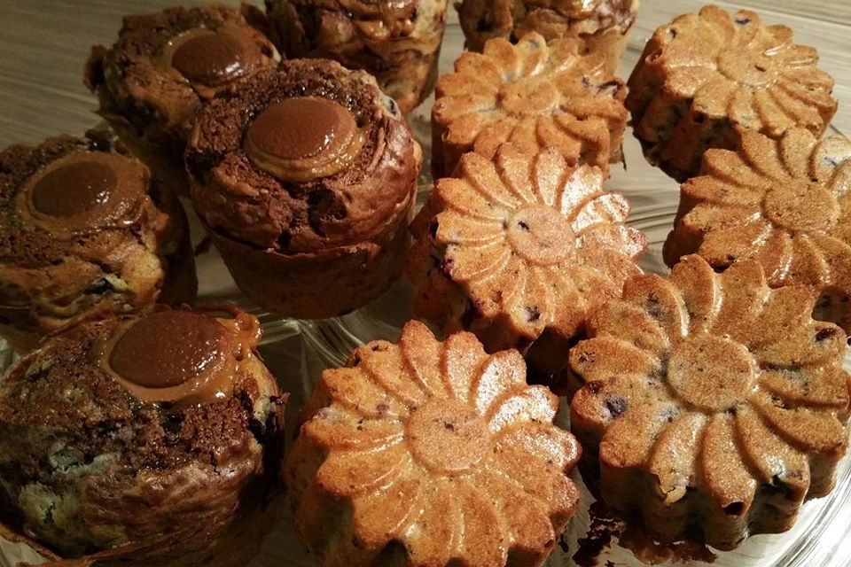 Heidelbeer-Muffins mit Toffifee